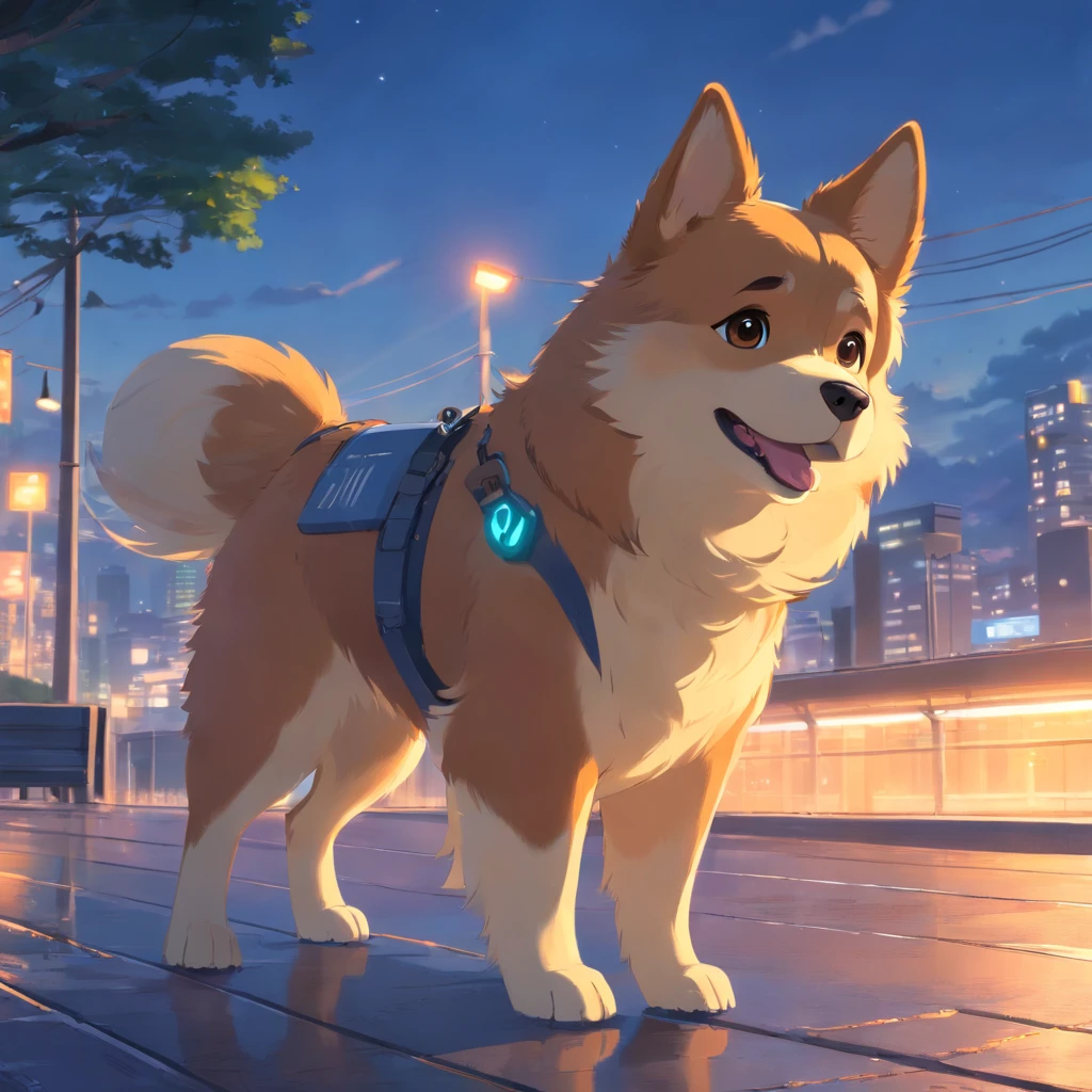 Adorable dog in Pixar movie style, cinematic lighthing, Depth detection, hiper detalhada, qualidade 8k.