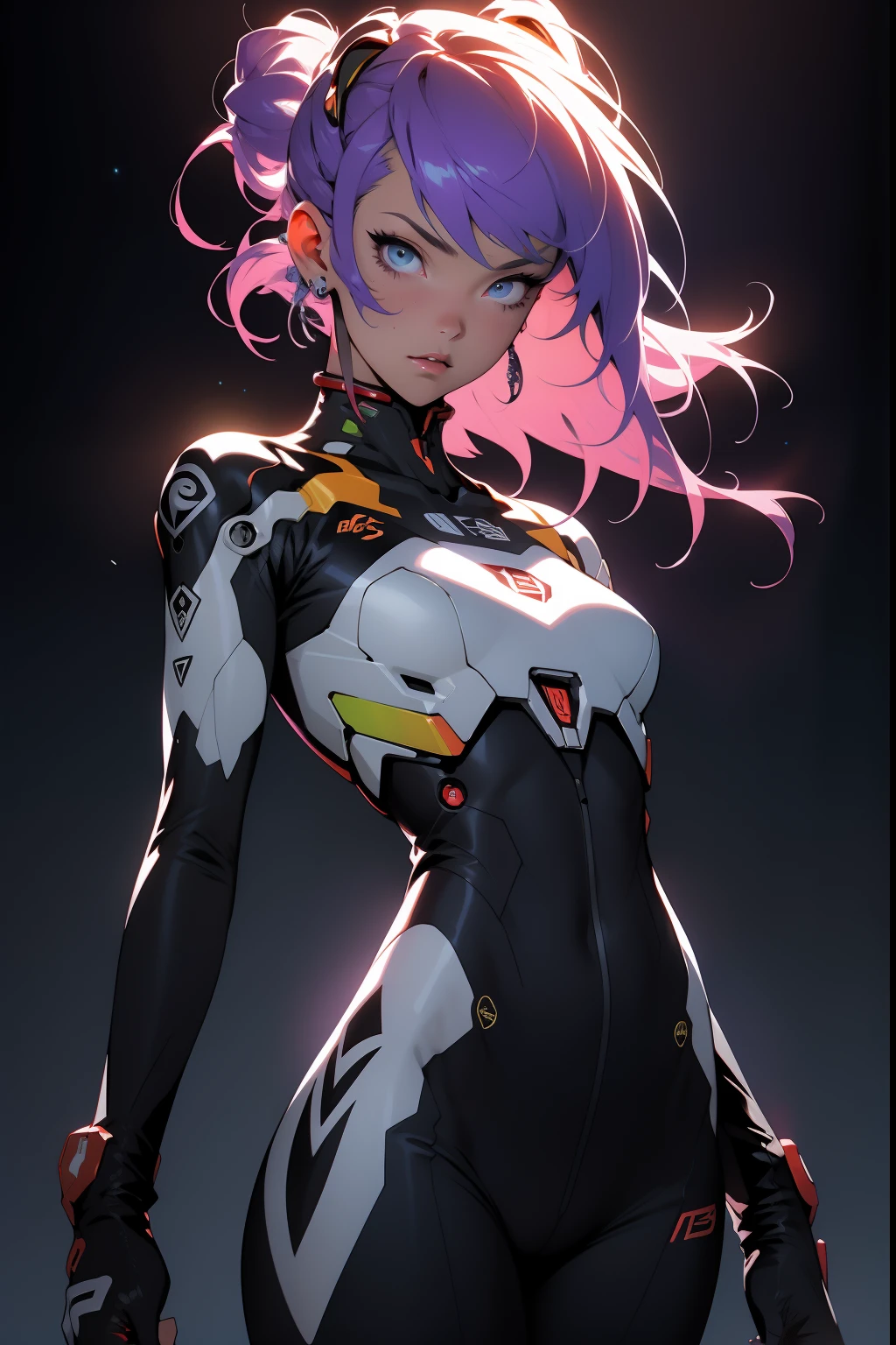 ((Best quality)), ((masterpiece)), (detailed: 1.4), (absurd),20 year old adult woman wearing Simon Beasley style mini thong, Genesis Evangelion Neon Costume, 2 piece clothes, dyed pink hair, tattoos on the arms, Control Hand, Fluffy, In the center, Scale to fit dimensions, HDR(High Dynamic Range), Ray Tracing,NVIDIA RTX,Super Resolution,Unreal 5,Underground diffusion, PBR Textures, Post-Processing, Anisotropic filtering, Depth of Field, Maximum clarity and sharpness, Multi-layered textures, Albedo and Specular Maps, Surface Shading, Accurately simulate the interaction of light and materials, Perfect proportions, Octane Rendering, Two-tone lighting, Large aperture, Low ISO, White Balance, Rule of Thirds, 8K Native, Crysisnano Set