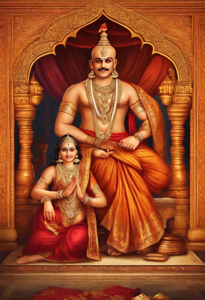 GENERATE ME A IMAGE OF TENALI RAMA STORY