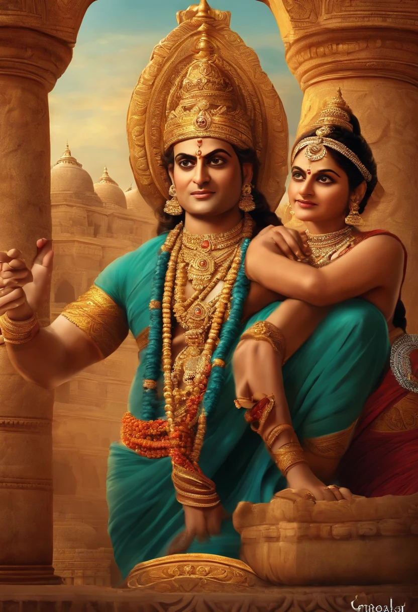 Hanuman is renowned for his unwavering devotion to Lord Rama. He played a crucial role in the epic Ramayana, aiding Rama in his quest to rescue Sita from the demon king Ravana.