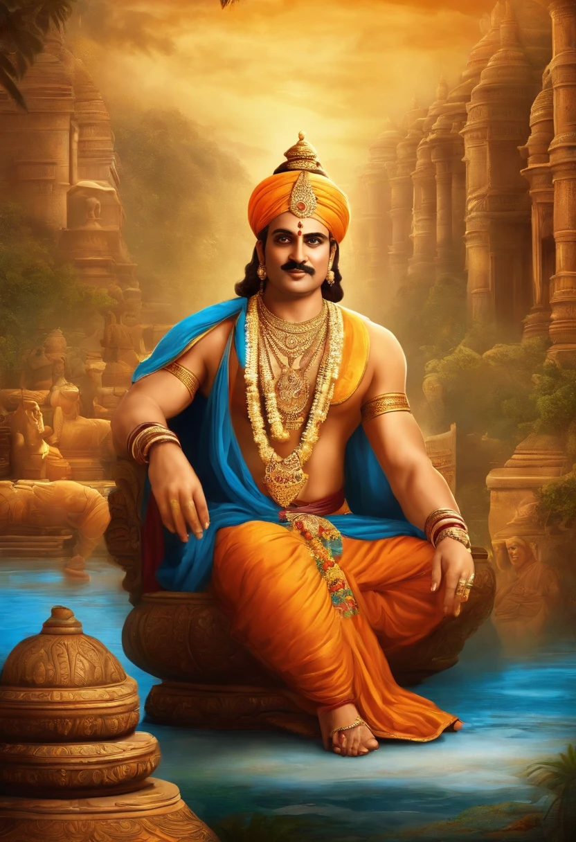 GENERATE ME A IMAGE OF TENALI RAMA STORY