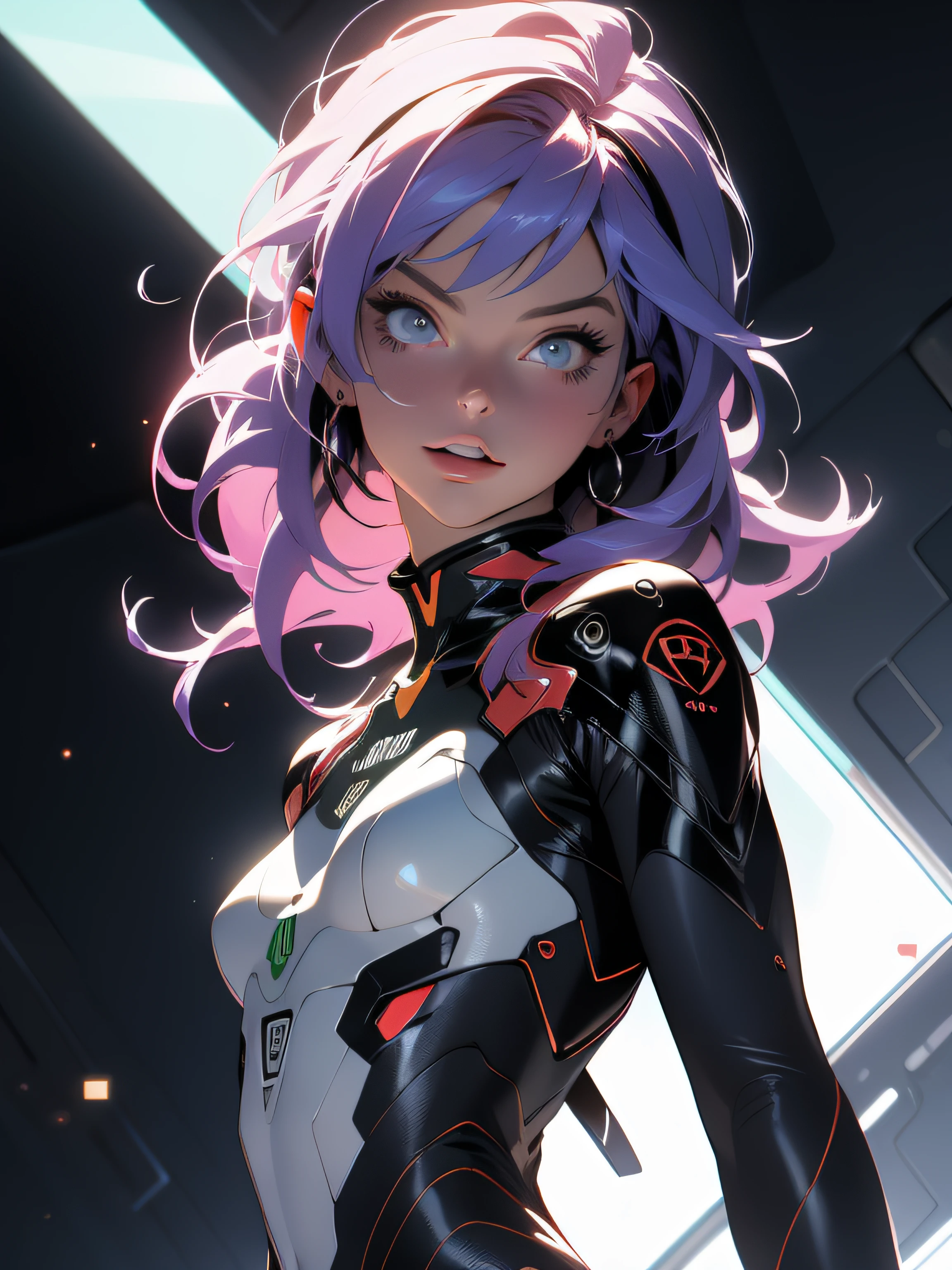 ((Best Quality)), ((Masterpiece)), (detailed: 1.4), (Absurd), Margot Robbie, 35, light-skinned with micro bikini, Genesis evangelion neon style clothing, 2 piece clothing, colored hair, tattoo on arms, cybernetic hand, pastel, centered, scale to fit dimensions, HDR (High Dynamic Range),Ray Tracing,NVIDIA RTX,Super-Resolution,Unreal 5,Subsurface dispersion, PBR texture, Post-processing, Anisotropic filtering,  Depth of field, Maximum clarity and sharpness, Multilayer textures, Albedo and specular maps, Surface shading, Accurate simulation of light-material interaction, Perfect proportions, Octane Render, Two-tone lighting, Wide aperture, Low ISO, White balance, Rule of thirds, 8K RAW, crysisnanosuit