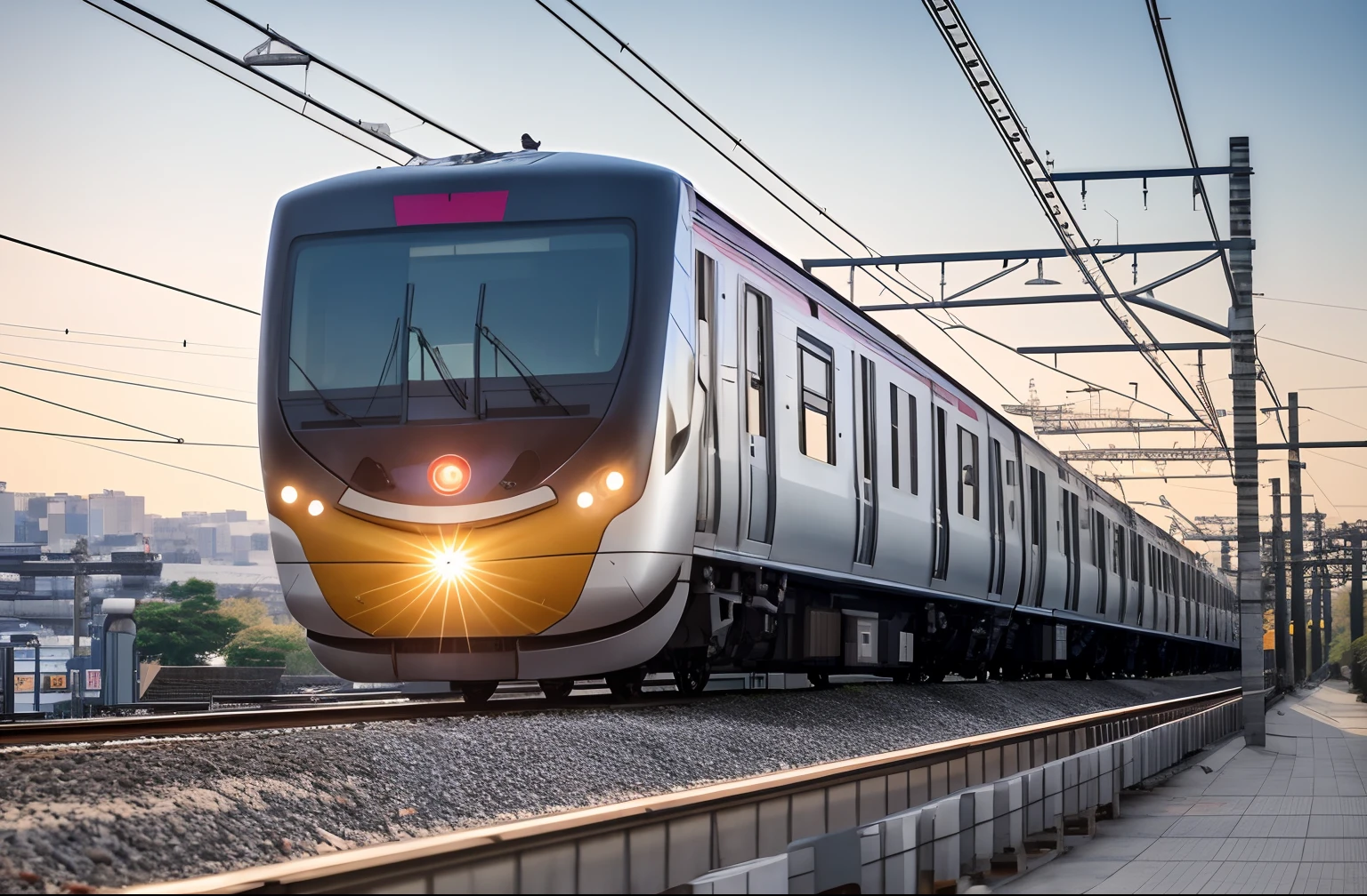 Commuter train on tracks with city background, metro, Tokyu, Train, s line, type - 2, , Beautiful pictures, Single line, taken with canon 8 0 d, gojo satoru, toyko, nffsw, trein, taken with sony alpha 9