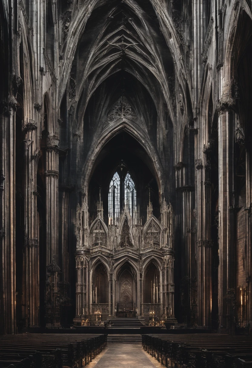 Festival stage in the style of a Gothic cathedral