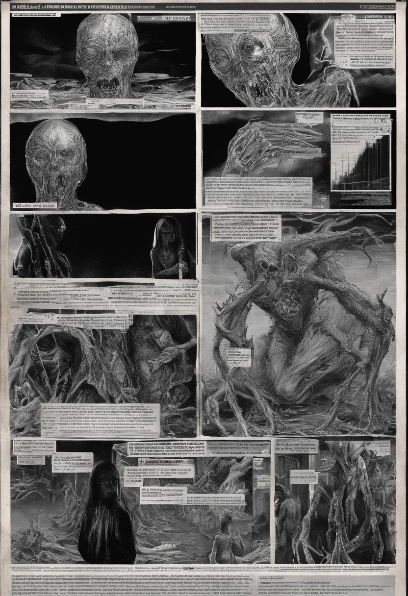No filme "The Thing" de 1982, A woman is undergoing a terrifying mutation due to an alien parasite. The parasite took over her body after initially infecting her friend, causing great anguish and horror. At this stage of the film, The woman in question is undergoing a grotesque and disturbing transformation.
One of the most striking mutations is the presence of a face in place of the character's breasts, which certainly adds an element of visual horror to the situation. This disturbing change causes great panic in the woman, as it affects their appearance and probably also their identity. The idea that an intimate part normally associated with femininity has been replaced by a face is surreal and likely magnifies the emotional torment she's experiencing.
With this detailed description, We can conclude that the scene portrayed in the film is one of extreme discomfort and terror. The woman is undergoing a disturbing physical and psychological mutation due to the influence of the alien parasite, which causes great panic and horror in her.