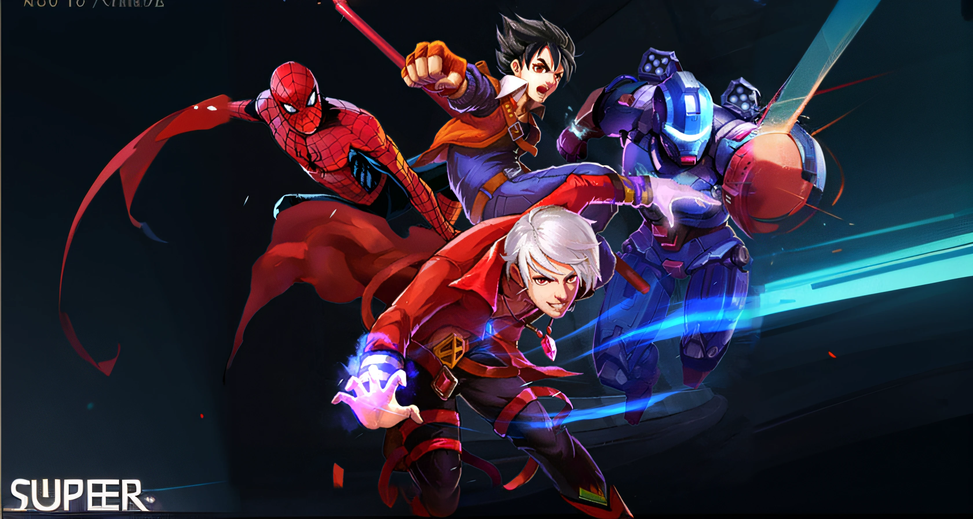 Super hero, CG animation style