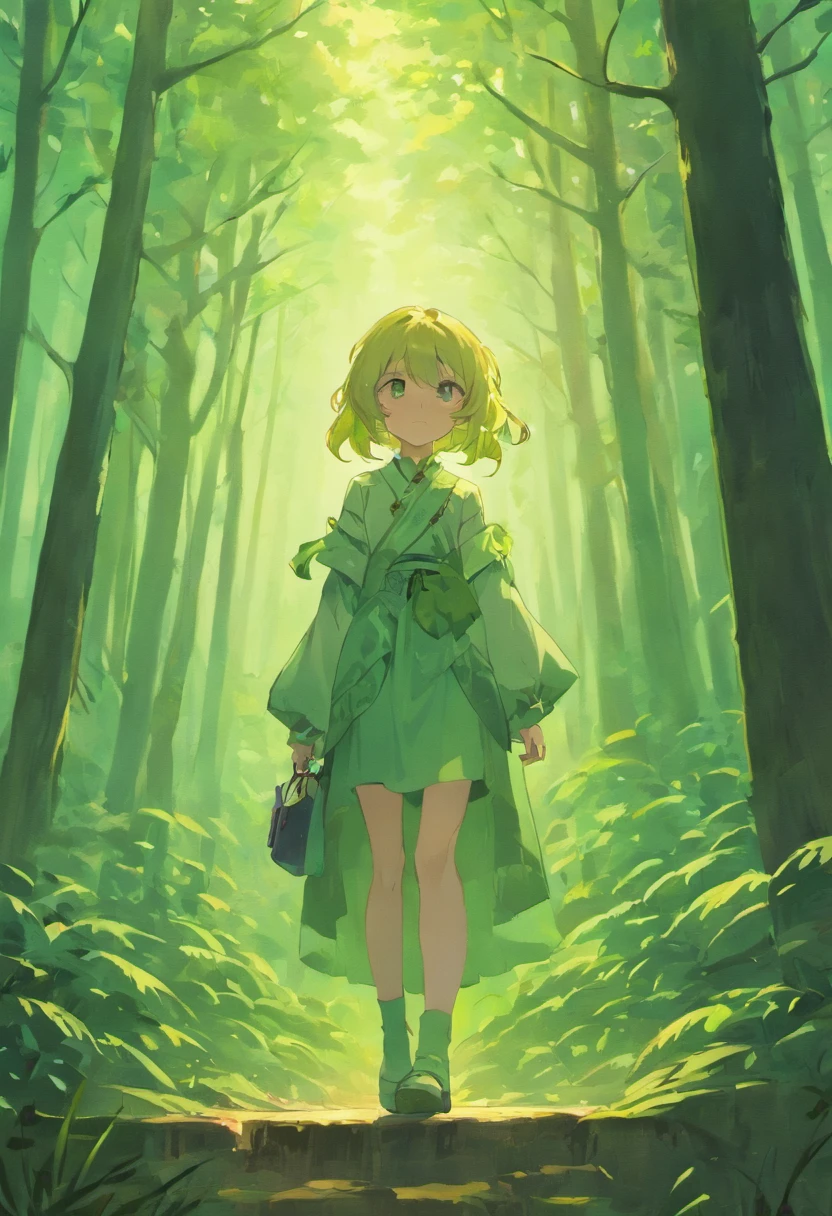 Forest concept art, magnifica, shodo、no human figures、landscapes、mystical