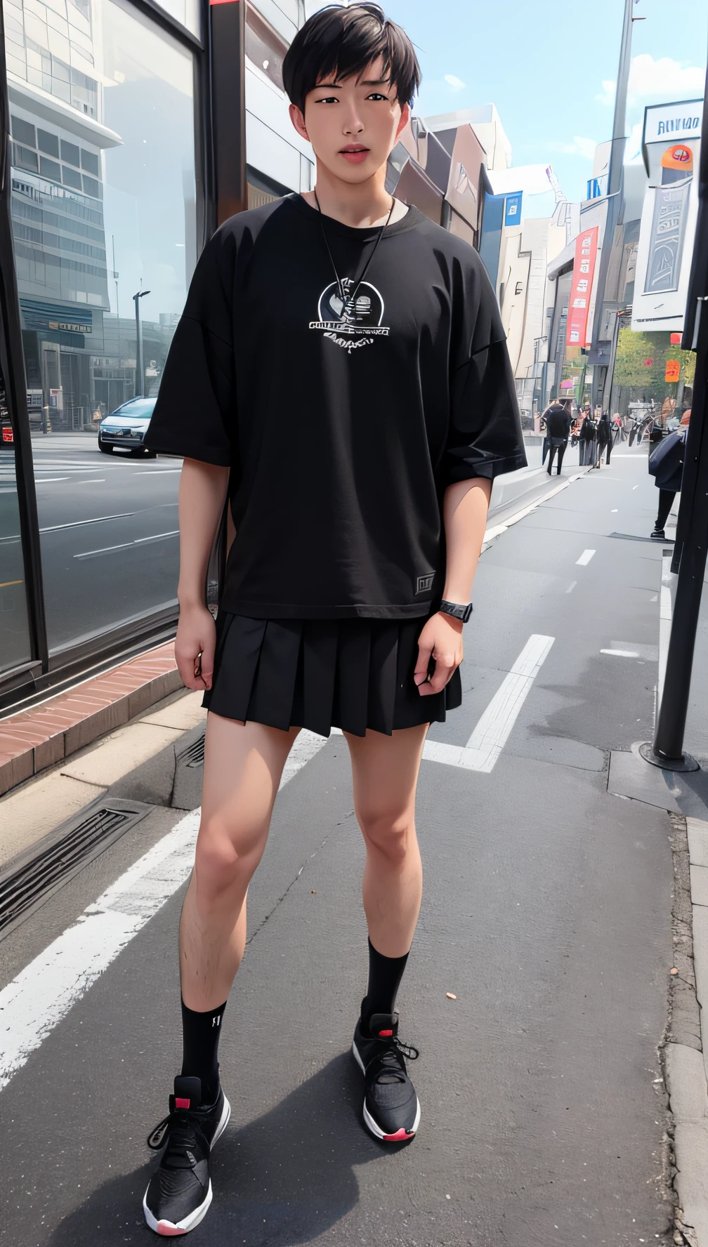 a handsome、Cute