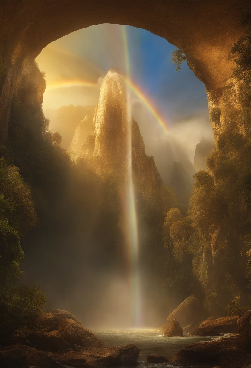 Natural beauty
A very beautiful angel was playing in a very beautiful waterfall. Totally naked, She has golden, diamond, and silver glitters.showing  Beautiful tight breast,
The bright sun shines, On the side, very beautiful birds are glimmering, masterpiece art work, hyper realistic, 8k.