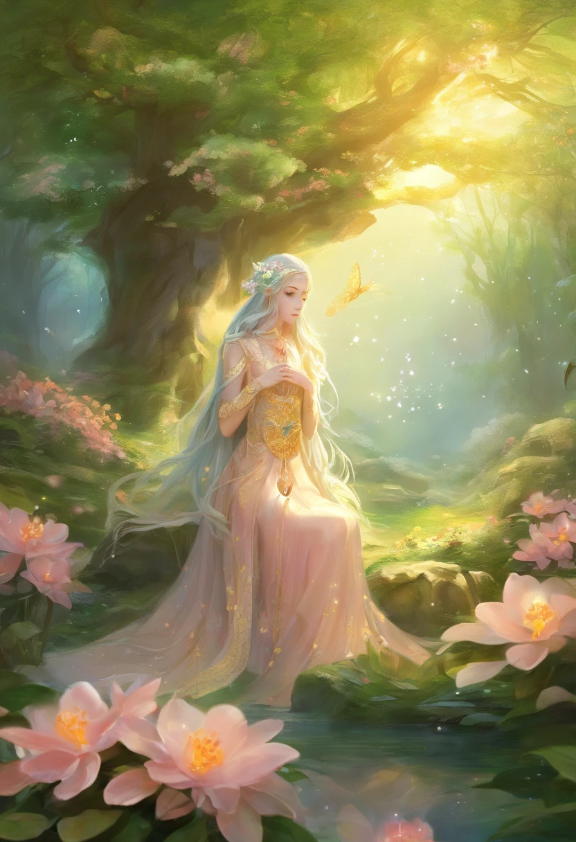 sweet osmanthus，The flowers are petite，Dense，Clusters are connected to clusters，Look from afar，It seems that the green leaves are dotted with broken gold，in a sunbeam，Osmanthus trees full of osmanthus flowers，Shimmering with golden light，Particularly dazzling，Exceptionally beautiful，