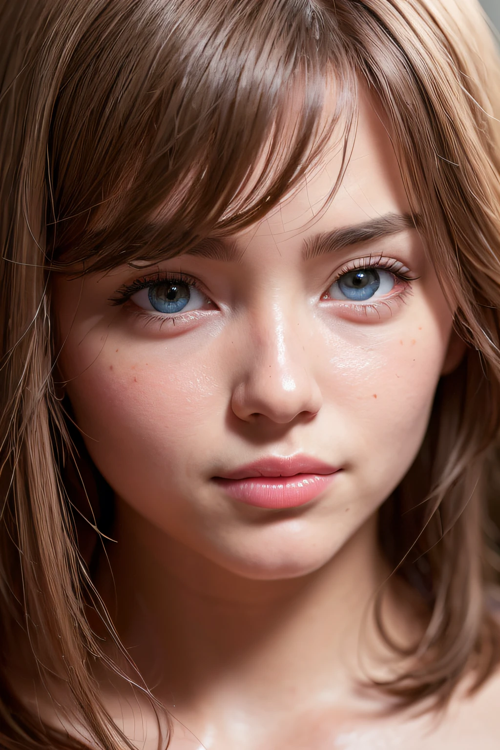 (realistic, photo-realistic:1.37),(8k, RAW photo, best quality, masterpiece:1.2), cute, ultra-detailed,heart-shaped pupils,physically-based rendering, ultra high res, kodakvision color, shot on Arricam LT Camera, bokeh, sharp focus,
looking at viewer,photorealistic,realistic, solo, photorealistic, best quality,extremely detailed face,extremely detailed eyes and face, beautiful detailed eyes,absurdres, incredibly absurdres,haunting smile,Messy hair, floating hair, ,