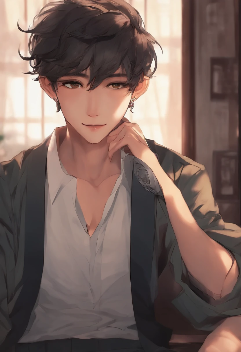5Male in his 0s asian human 1A smile BigEyes90s Style Anime Retro