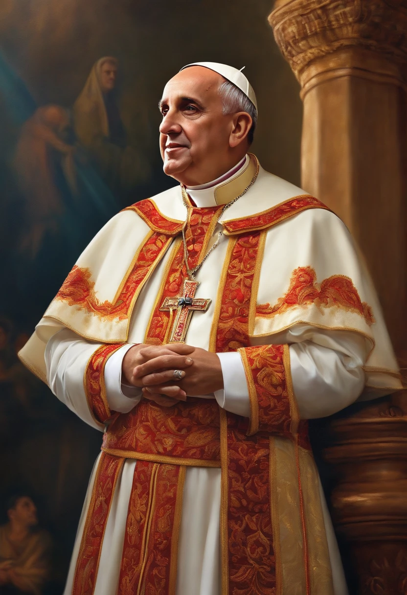 Papa Francisco de terno