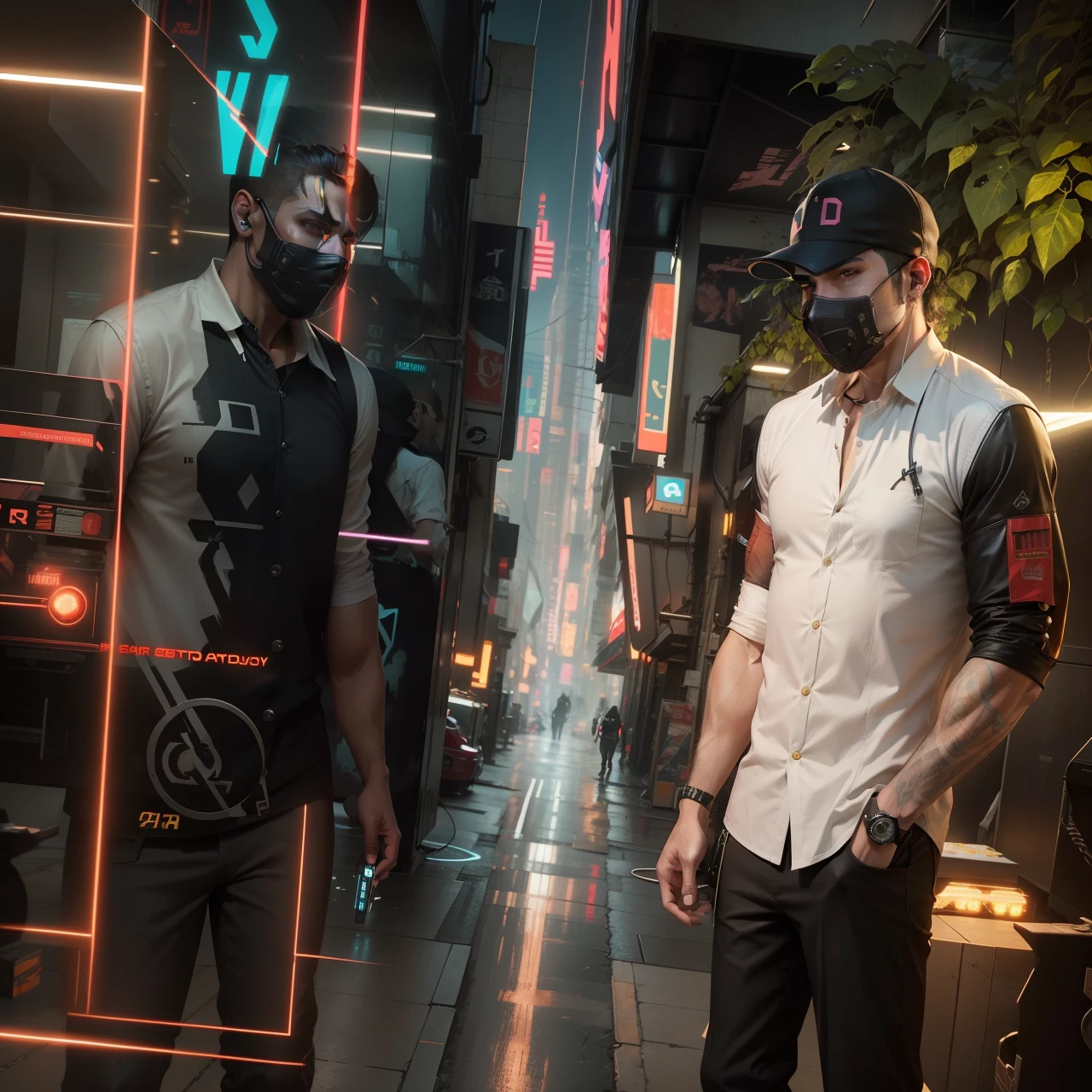Change background cyberpunk handsome boy, realistic face, 8k, Ultra realistic