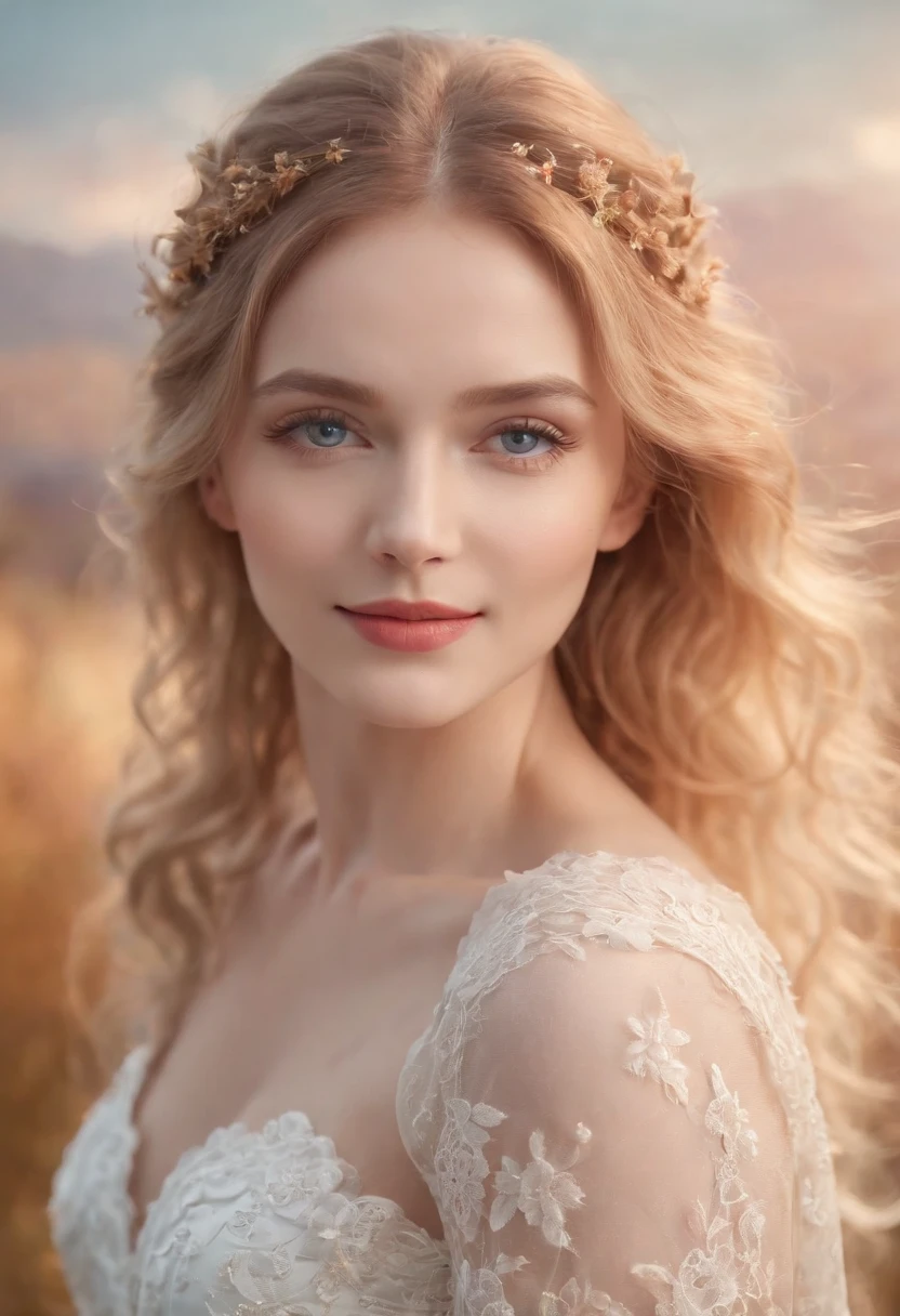 "Best quality,4K,8K,A high resolution,Masterpiece:1.2, Ultra-detailed, Realistic:1.37, hdr, hyper HD, Studio lighting, Extreme detail description, professional, Vivid colors, Bokeh, sportrait, golden curly hair, Blue eyes, White fox ears, Black tight dress, Elegant Pose, Enchanting smile, Soft lighting, Garden background, graceful movements, Delicate makeup, surreal atmosphere, Abstract color palette, Fantastical Atmosphere, Ethereal beauty, mystical aura, Intricate fabric texture, Delicate lace detailing"，The style of the interstellar nebula, Red scaly, Animated GIFs, muted pastels, Dashed dotted points and points, Aerial view, ethereal cloudscapes