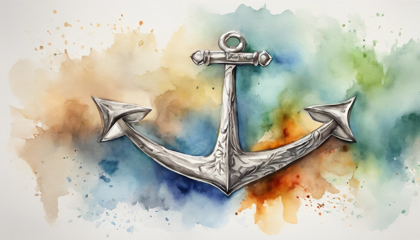 anchor、Silver、Watercolor Touch