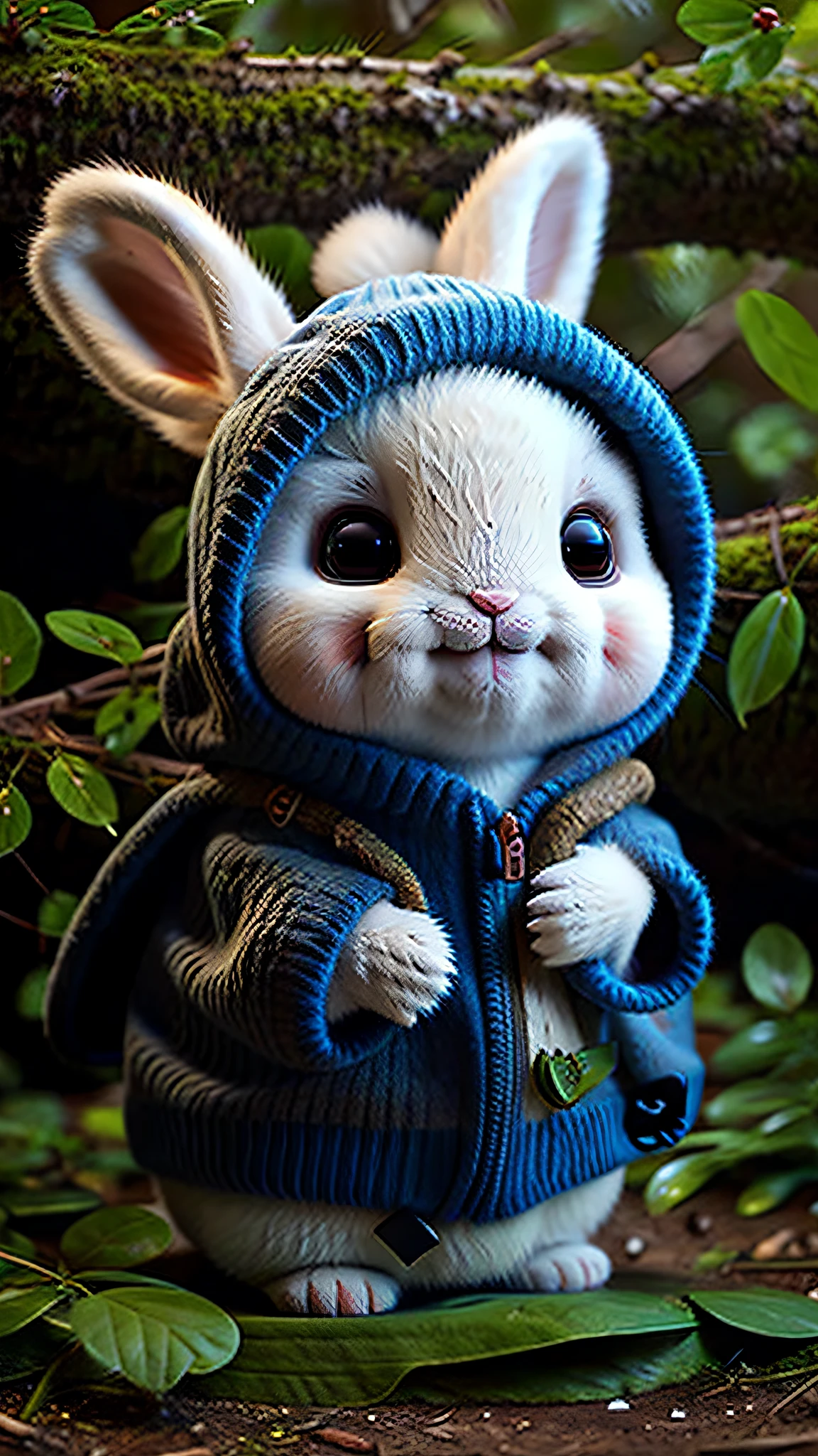 Bunny in a forest