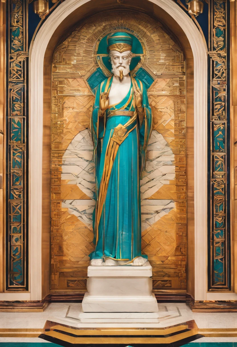 Inside the Temple,Stone statue of Socrates