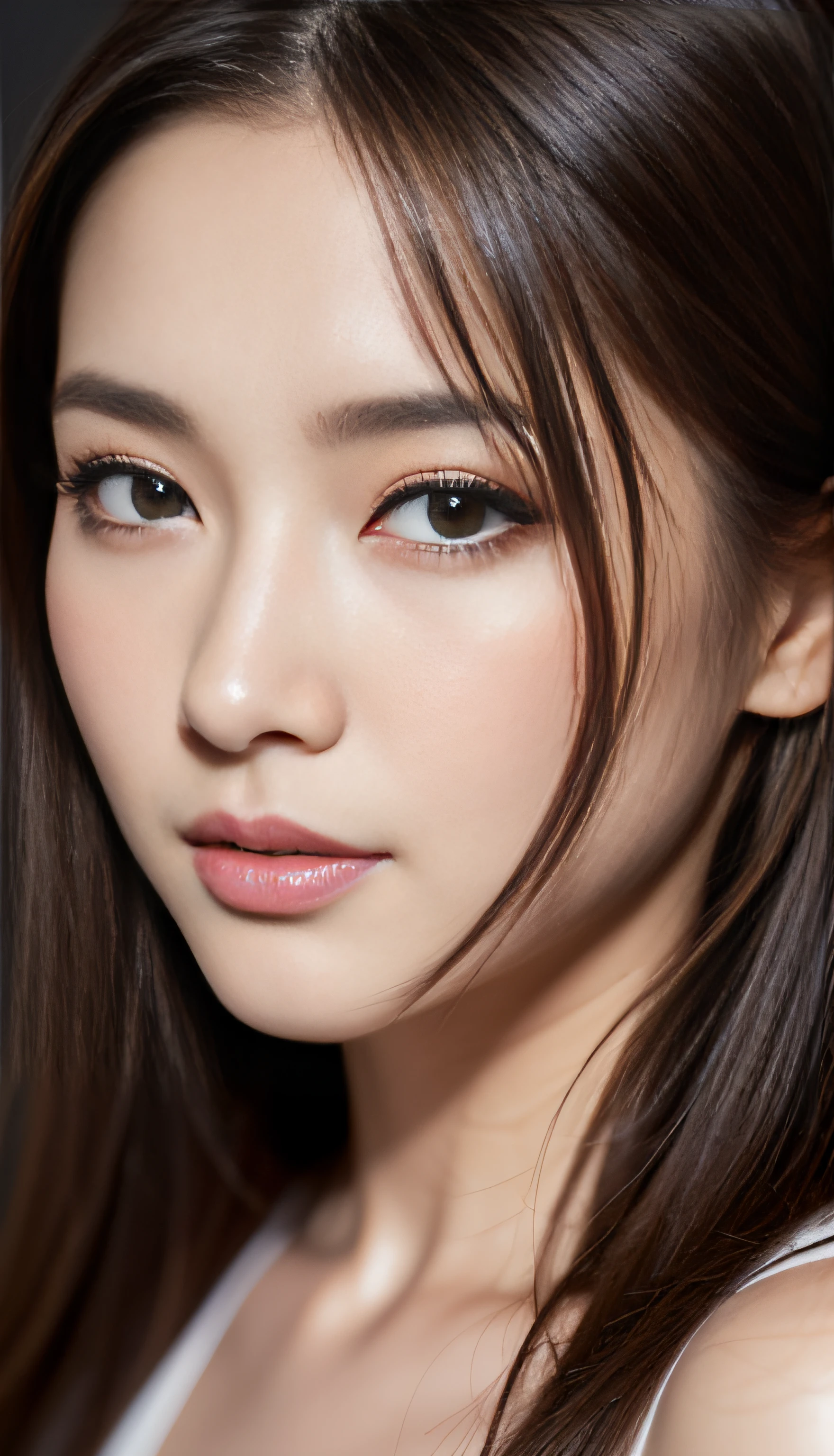 (masterpiece),(Highest quality:1.2),(Very detailed:1.2),(High resolution),(Photorealistic Stick),(RAW Photos),8K,Backlight,(Depth of written boundary),(Sleek lighting:1.2),Close-up of a naked woman,Soft portrait shots,Beautiful Japanese Women,Gorgeous face portrait,(Eye light,Sharp pupils,Detailed eye drawing,)Very beautiful face,(Detailed skin texture:1.3),Beautiful portrait,A lovely and delicate face,Beautiful young Japanese woman,Look this way,front,(POV shot),(sleepy)