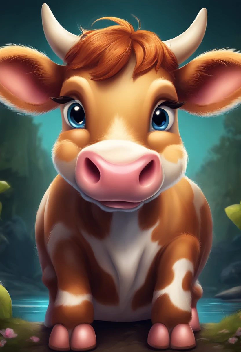 cute cartoon cow