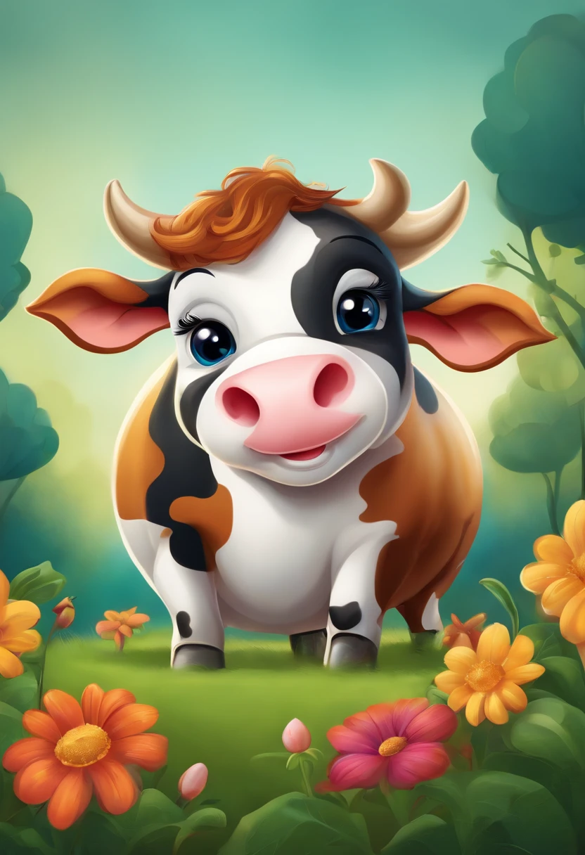 cute cartoon cow