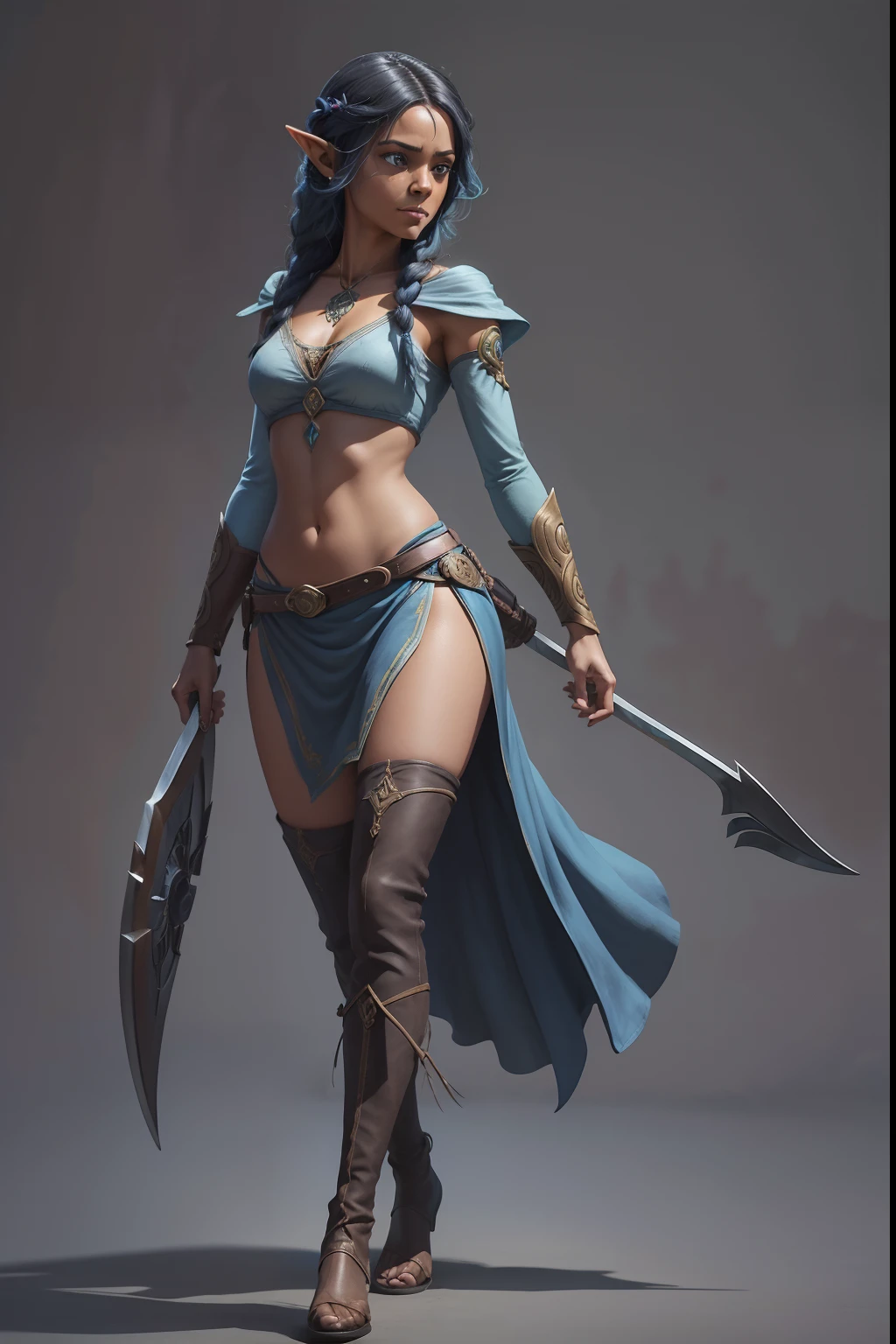(Estilo Comic Art Vista de Corpo Inteiro, plano completo, vista frontal, Vista lateral, vista traseira, de personagem, Multiple views and poses, various points of view, um personagem, corpo inteiro, personagem com menos, estilo de roupa, no mesmo Estilo de cabelo, less Type of footwear, forte ),Morgana Avalon, pieces of color, caderno de desenho, handdrawn, escuro, corajoso, realistic sketch, Rough sketch, mistura de linhas escuras em negrito e linhas soltas, linhas em negrito, no papel, Turnable character sheet, meia elfa feminina, corpo inteiro, Arcanum Symbols, runas, tema sombrio, light blue hair partially braided, lindo, bonito, roupas de couro acolchoadas bordadas com runas, modestas, botas de couro bordadas com runas mulher com tinta ,azul e ,amarela no rosto, whole body view, plano completo, design de personagem, Character sheetv multiple views and poses, various points of view, um personagem, corpo inteiro,, personagem com menos, estilo de roupa, no mesmo Estilo de cabelo, less Type of footwear, simetria,(comic book art style), (Committee novels in ArtStation art style), full length view, full shot, front view, back view, character design, character sheet, Elf, black hair, Pixie Hair, short hair, black eyes, bow and arrow, bold highlights, sharp outlines, sharp shadows, 8k, high quality, solid white background, (cell shading). um rei preto em correntes de ouro e voltado apenas para a frente, brilho, preto e branco, fundo branco, sem fundo, linha fina de tinta estilizada, vetor, desenho de tatuagem, African pattern hair Strong airbrush painting, garota indiana de pele morena, Avatar de videogame, 🌺 CGSetnação, O estilo avatar de Cameron, detailed airbrush art , realista, Arte de fantasia de Jessica Rossier, (Ultra realista, Zoe Saldana, Rainha da Floresta, ArtStation Art Style Romance Committee , batata frita