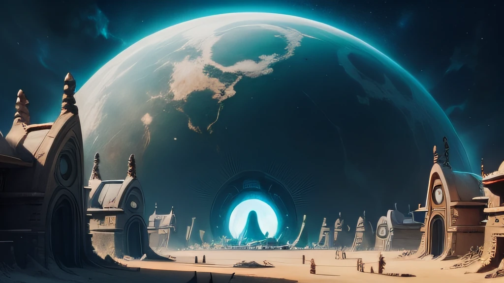 incredible alien village on the fantastic planet