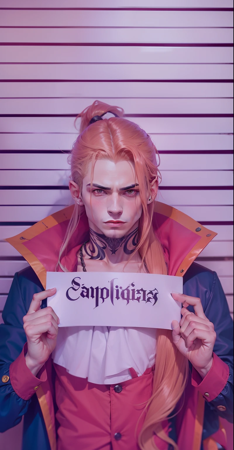 vampiro, Cabelo laranja, jovem, homem jovem, delegacia, anime