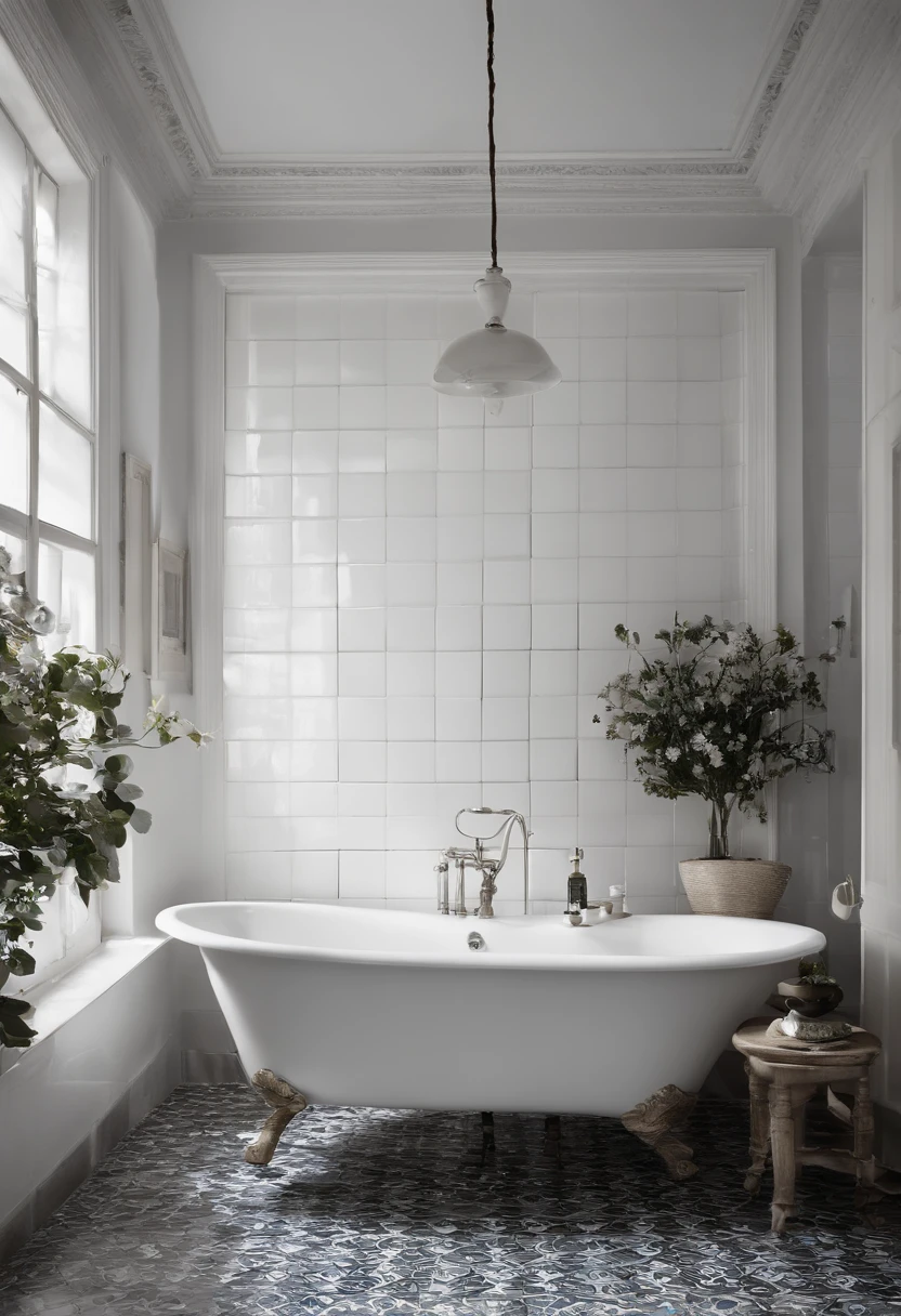 foto que enmarca ((un inodoro blanco)) junto a una ducha con mamparas de vidrio, (with perfect distance and architectural harmony of spaces), Perfect harmony in the arrangement of the photo frame, azulejos gris claro, Photo catalog, low-angle view