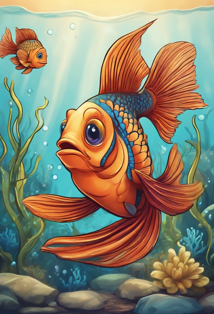 cute cartoon fish