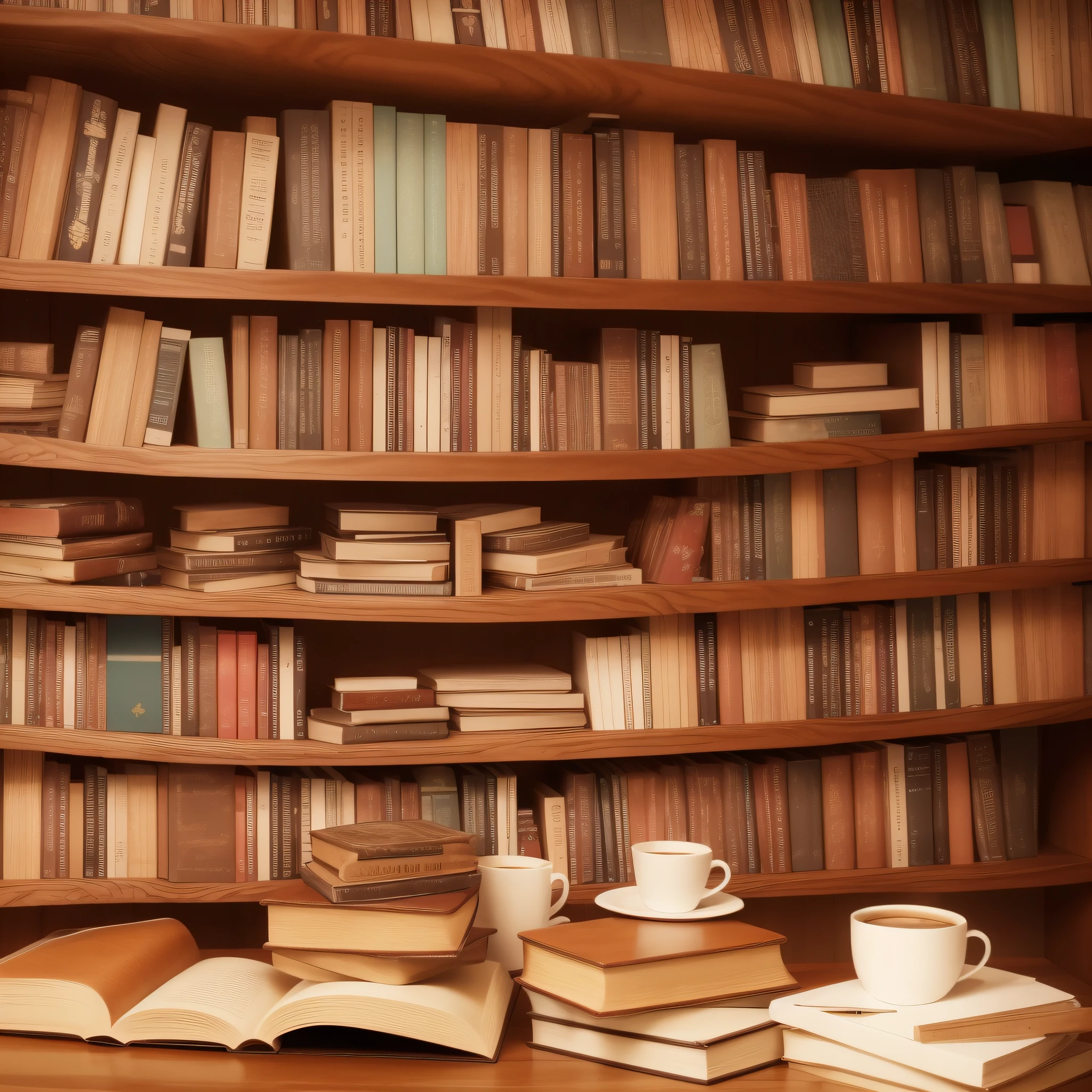 Coffee and Books: Pair your coffee with a stack of books or a cozy reading nook for a warm, inviting atmosphere.