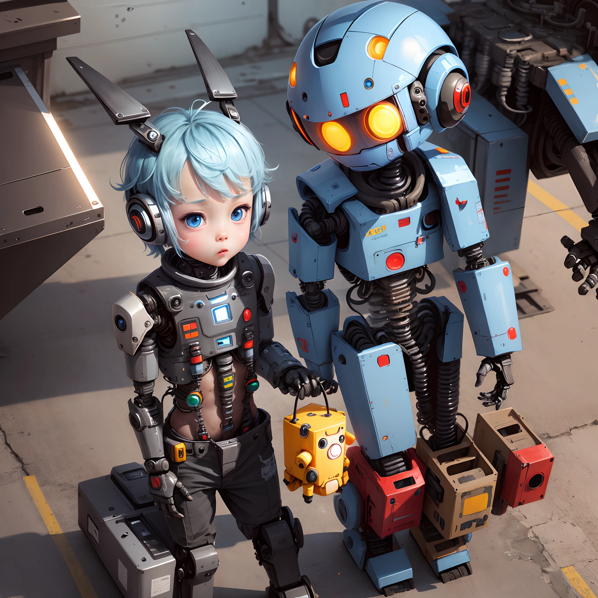 A cute Robot boy