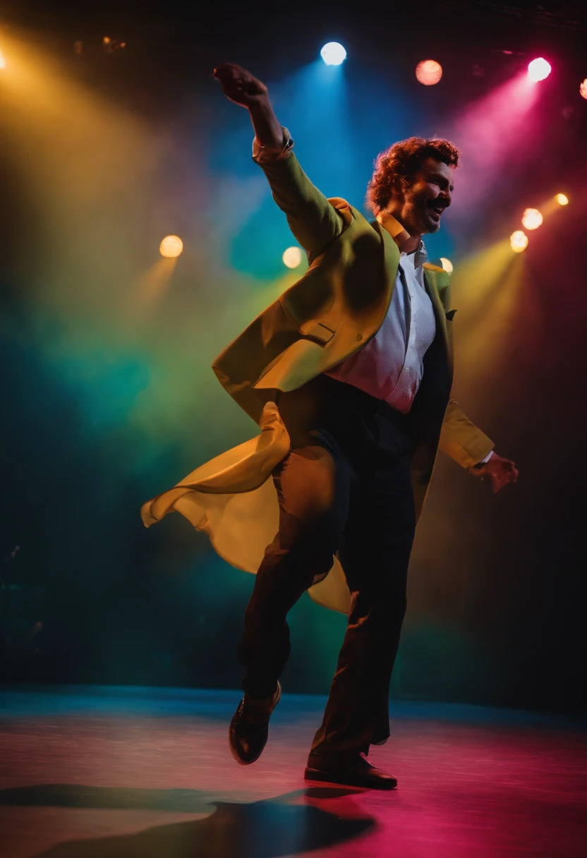 Real 8k professional dslr photo portrait of the man in the famous meme of him dancing as die