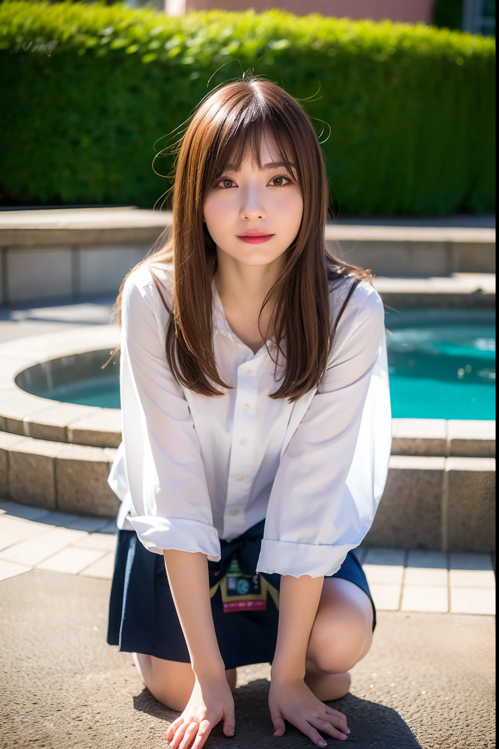 Close up photo of a girl、Brown hair、、Hot spring in the background、Natural hot springs
Highest Quality、realisitic、Photorealsitic、(intricate detailes:1.2)、(delicate detail)、(ciinematic light、best quality backlight)、Clear Line、foco nítido、Lifelike face、Detailed face
Unity 8K Wallpapers、超A high resolution、(Photorealsitic:1.4)、looking at the viewers、full body Esbian、matsuri、In the street、Wearing a miniskirt、wearing in shirt、Squatting、Colossal tits、Open crotch、White panties are visible from the crotch