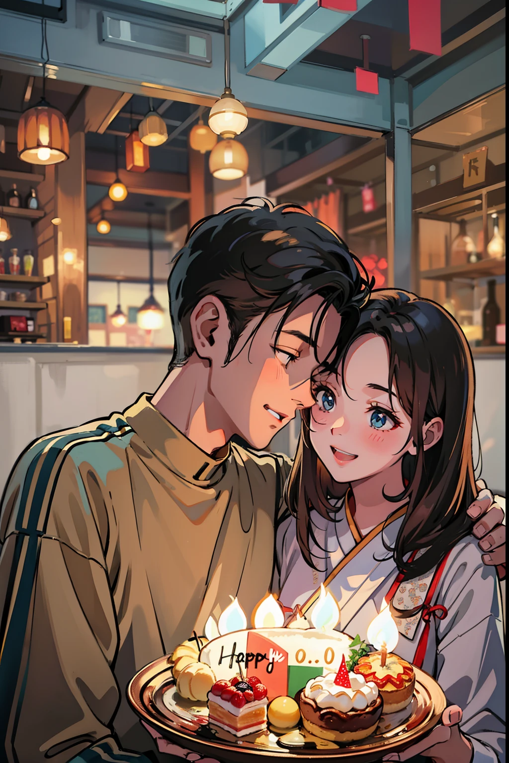 clew:In a scene full of warmth and happiness,I captured my boyfriend and 19-year-old girlfriend celebrating their birthday together。This photo shows the love and tacit understanding between them,And full of joy and sweetness。
I chose to use a professional-grade Fujifilm XT-3 camera,Because of its excellent image quality and excellent ability to capture details。I carry a 35mm f/1.4 lenses,In order to highlight the intimacy between the couple and the delicate expression of the expression。
To create a warm atmosphere,I make use of soft lighting and candle light。This lighting effect makes their smiles brighter,Create a romantic atmosphere。The background is covered with carefully prepared colorful balloons and decorations,Adds a festive touch to the birthday party。
The boyfriend hugged his 19-year-old girlfriend tightly,The two smiled,Show a happy expression。Girlfriend holding a beautiful birthday cake in her hand,The candle was lit with 19 flames,Symbolizes her age and the beginning of a new year。Their eyes showed deep love and affection for each other。
Through the skill of composition,I put the figure of the two in the center of the frame,Make it the focal point of the entire image。Elements in the background add layers and richness to the visual,Echo the joy and love of the couple。
This photo not only shows the wonderful moment when the boyfriend spends his birthday with his 19-year-old girlfriend,It also captures the sincere emotions between couples。Through this image,You can feel their happiness and affection for each other。This is a photo that will never be forgotten,Witnessed the beautiful moments between them。