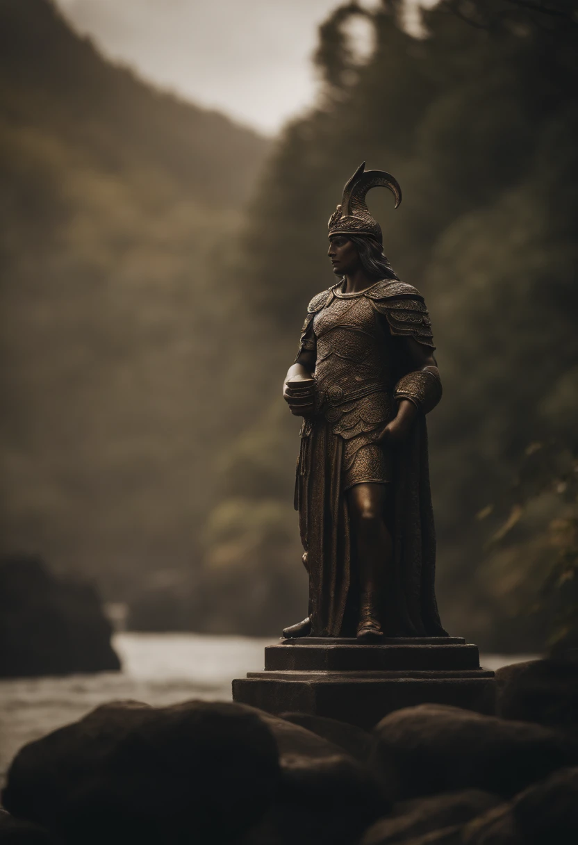 Uma estatua de um deus nordico , mythical times
