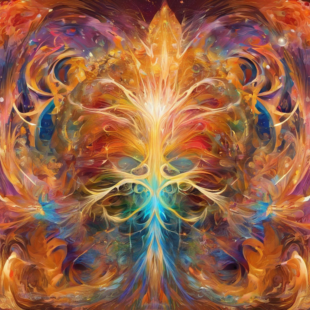 Beautiful symmetrical full body photo painted in oil with thick brushstrokes and wet paint, Fibonacci, golden ratio, melted wax, visible brushstrokes, surrounded by crystal spheres, 3D tessellation wireframe, neural graphic, neurons, tree of life, color, love, passion, oil on canvas, thick brushstrokes, insanely detailed, 8k uhd, masterpiece, artstation, surreal