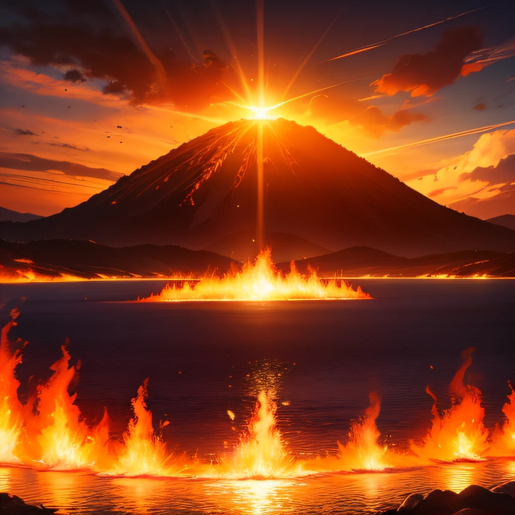 [Quadro 3]

Zoom no Reino do Fogo, onde Hikari, a representante do Reino do Fogo, treina com chamas ardentes ao redor dela.

"O Reino do Fogo, where passion burns like the sun."