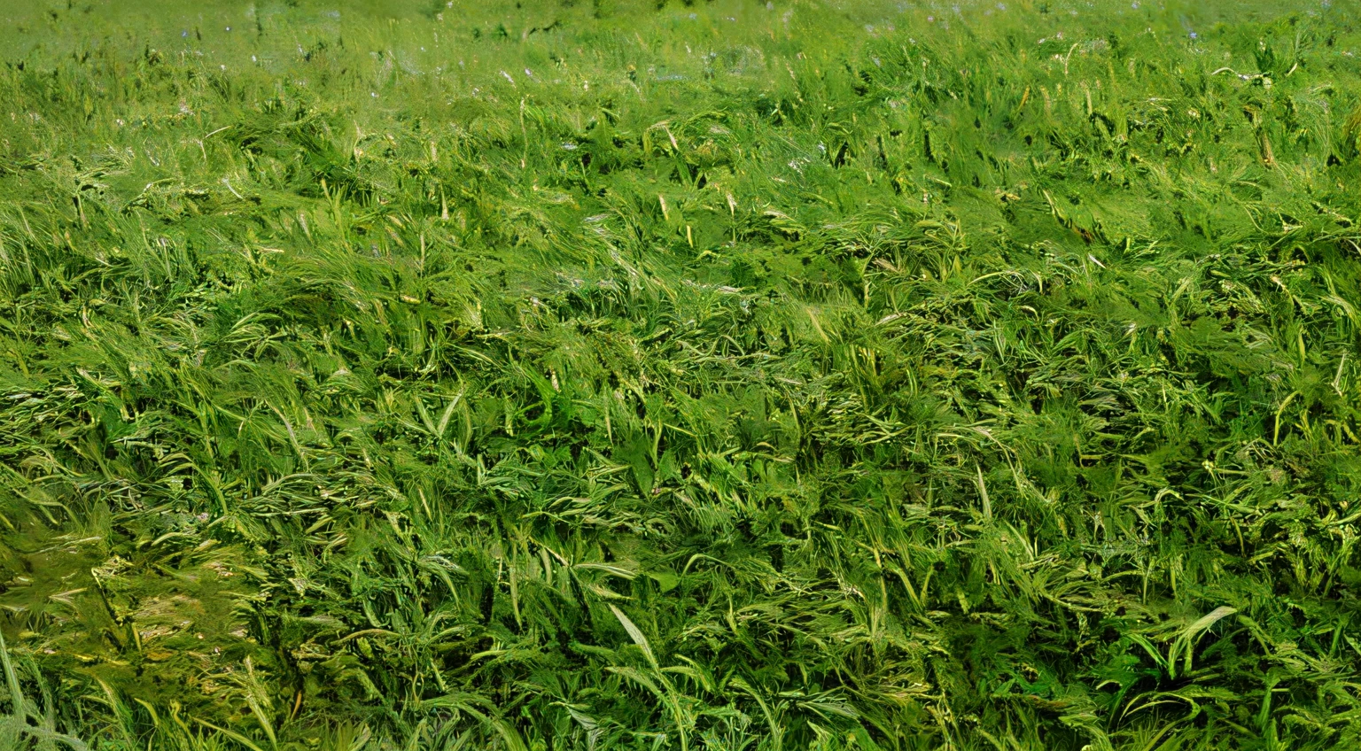 There is a white frisbee in the middle of the steppe, lush grass, grass - like, Grass Texture, Lush lawn, The grass that surrounds it, Green grass, grassy, grass field, long thick grass, In lush lawns, Grass Texture Material, lawn, Grassy, False grass, tussock, grass field, Pitch greens are rampant, grass field