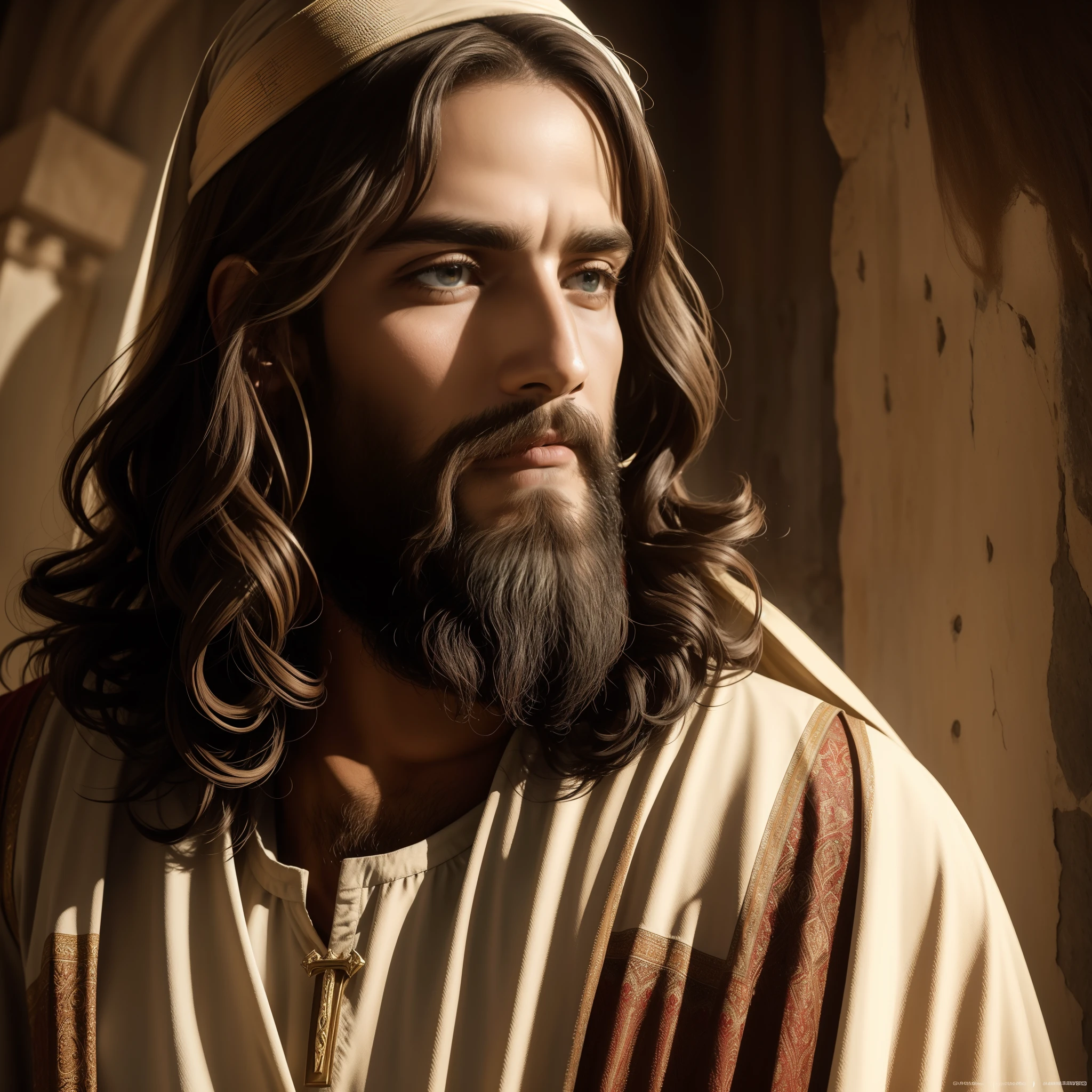 FAITH IN GOD, Jesus Cristo, Cristo Jesus, messias, prayers to God, Deus, heavens, celestial, Olho realista, olhos detalhados, olhar piedoso, Olhar forte, Rosto detalhado, turbante, renderizado, fotorrealista, Ultra HD | | |, 4k, texturas detalhadas, cores detalhadas, Sombras realistas, sombras detalhadas, Cristo, decente, long tunic, Moving prayer, barba grande, Barba Judeu, exciting prayer, Praying with emotion, peace of mind, floresta nas montanhas, palmeiras, Homem, macho, Jesus, Iesus, Messias de Israel, hebraico, cores detalhadas, nitidez detalhada, Ultra HD | |, Texturas realistas, contraste detalhado, 8k,