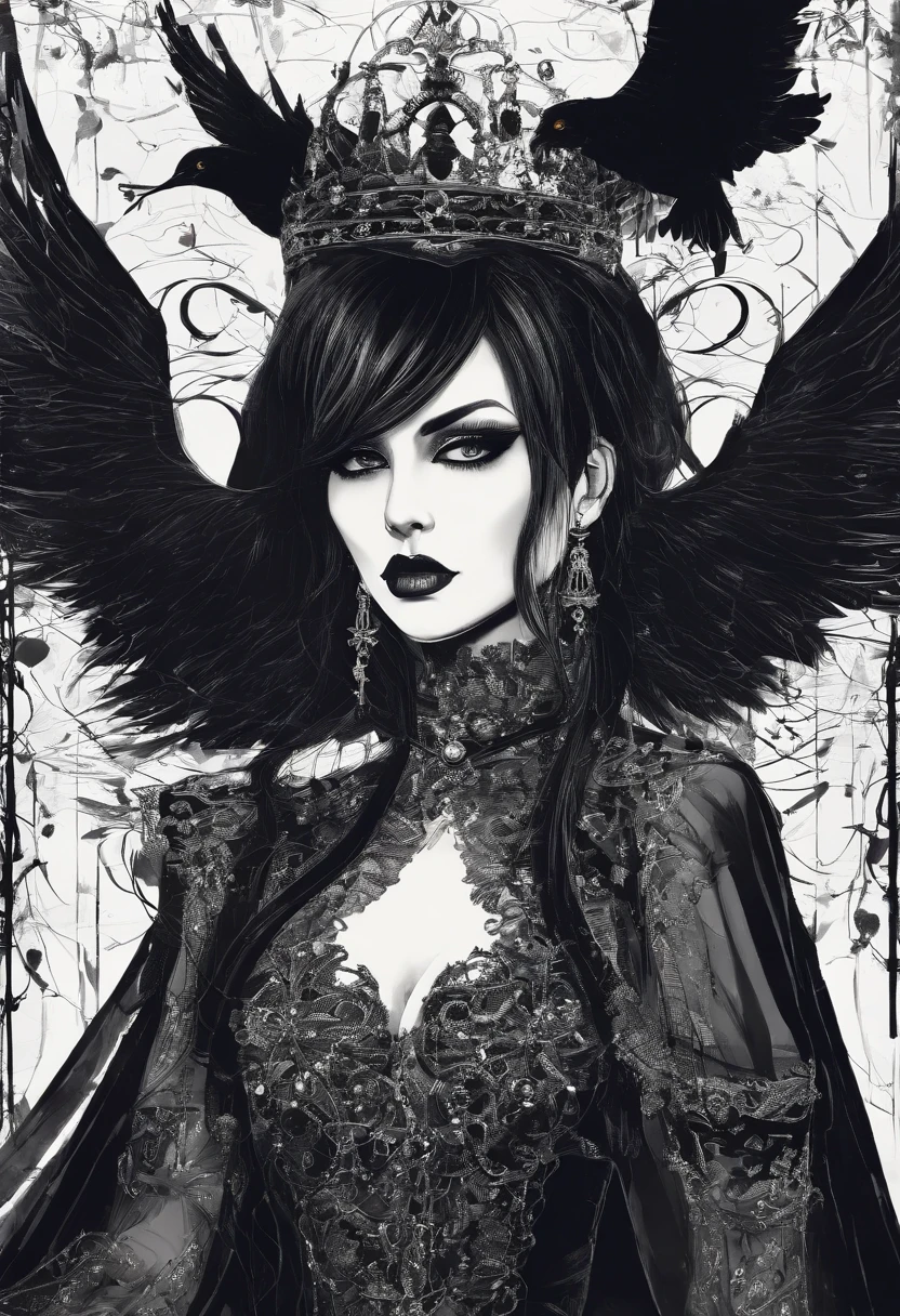 a princess the royal highness of badassery with a fierce wild side to her, adoring her personality with a punkrock rebel deminor out of control attire performing infront of a energetic crowd her resolve