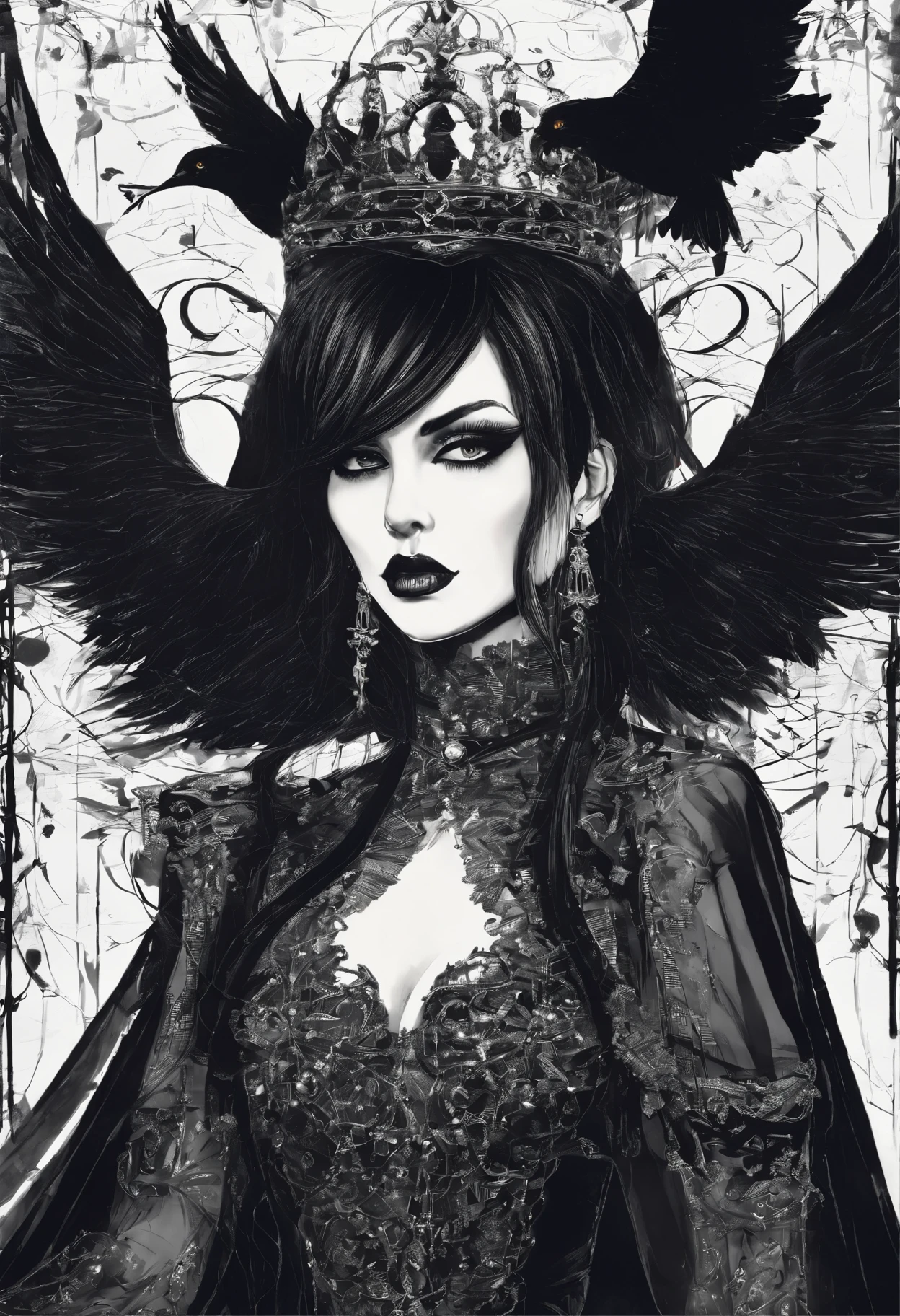 a princess the royal highness of badassery with a fierce wild side to her, adoring her personality with a punkrock rebel deminor out of control attire performing infront of a energetic crowd her resolve
