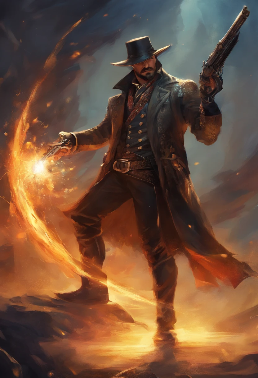 Revolver with dark particles, black smoke billowing from his pipe, Dark revolver, arma das sombras, Belho West Revolver, double revolver, cor negra, alchemist symbols carved into the revolver, British Webley MK IV revolver, apenas a arma, portrait arma, no scenery in the background, projeto da arma, arma, revolver