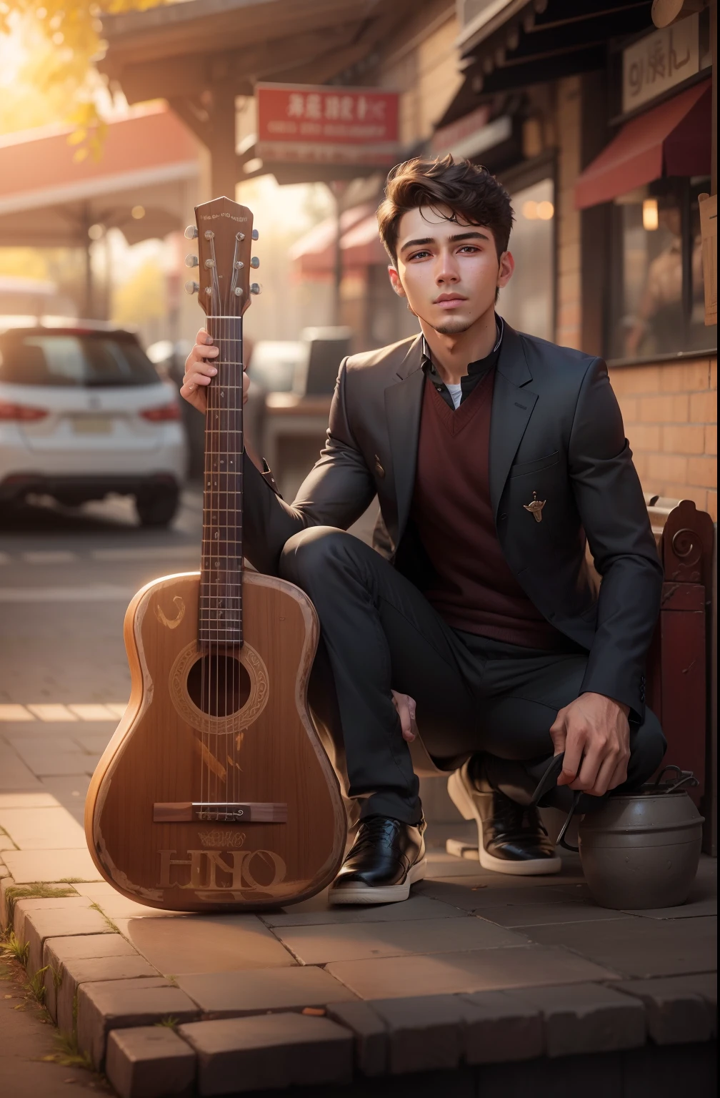 Handsome boy,realistic face