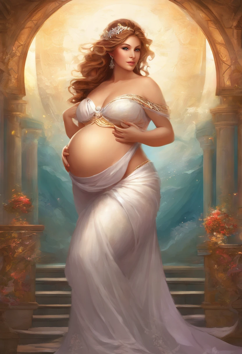 jaw-dropping beauty, jaw dropping beauty, thicc, giant stunning goddess shot, sexy look, sexy girl, sexy hot body, Most beautiful woman in the world, stunningly beautiful, gorgeous, breathtaking beauty, perfect woman, perfect body, elegant, sexy, enormous breasts, gigantic boobs, titanic tits, unrealistically large breasts, wide hips, , huge round butt, extremely pregnant, enormous pregnant belly, gigantic pregnant belly, huge pregnant belly, unrealistically large pregnant belly, round pregnant belly, smooth pregnant belly, immense pregnant belly, titanic pregnant belly