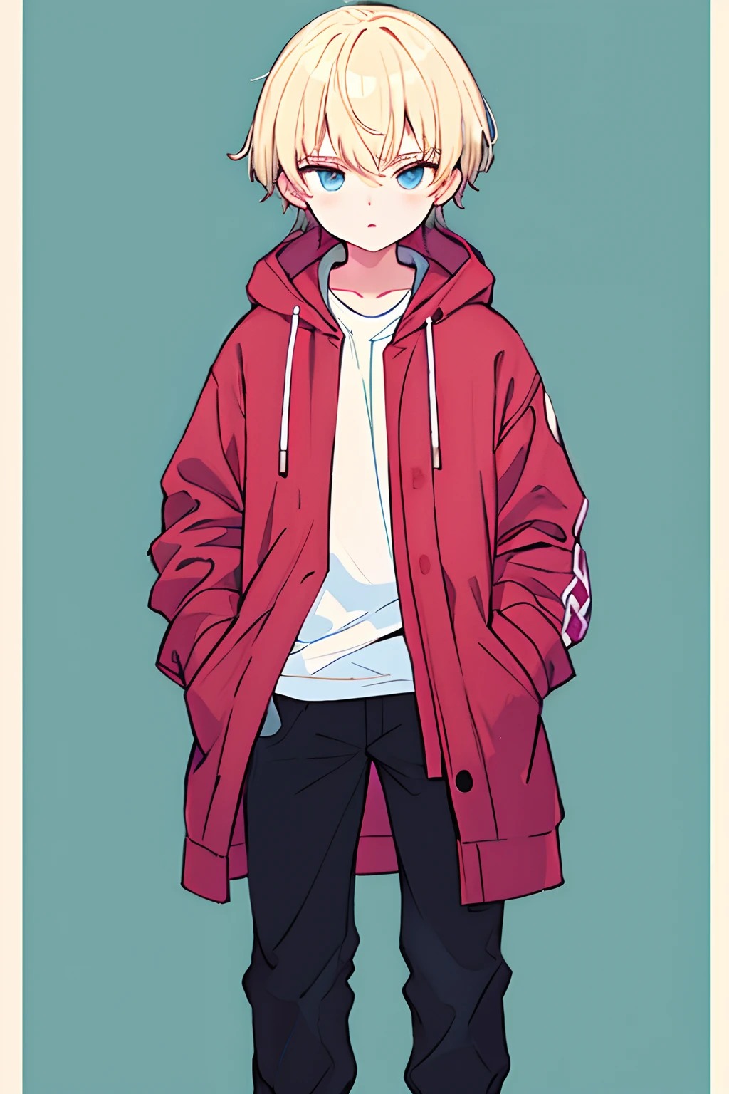 younge boy,High- sharpness,full bodyesbian,Put your hands in your pockets