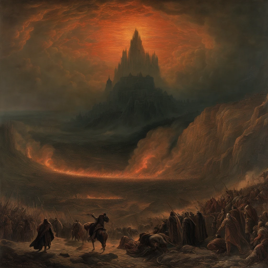 Apocalypse: the final battle, illustration by gustave dore
