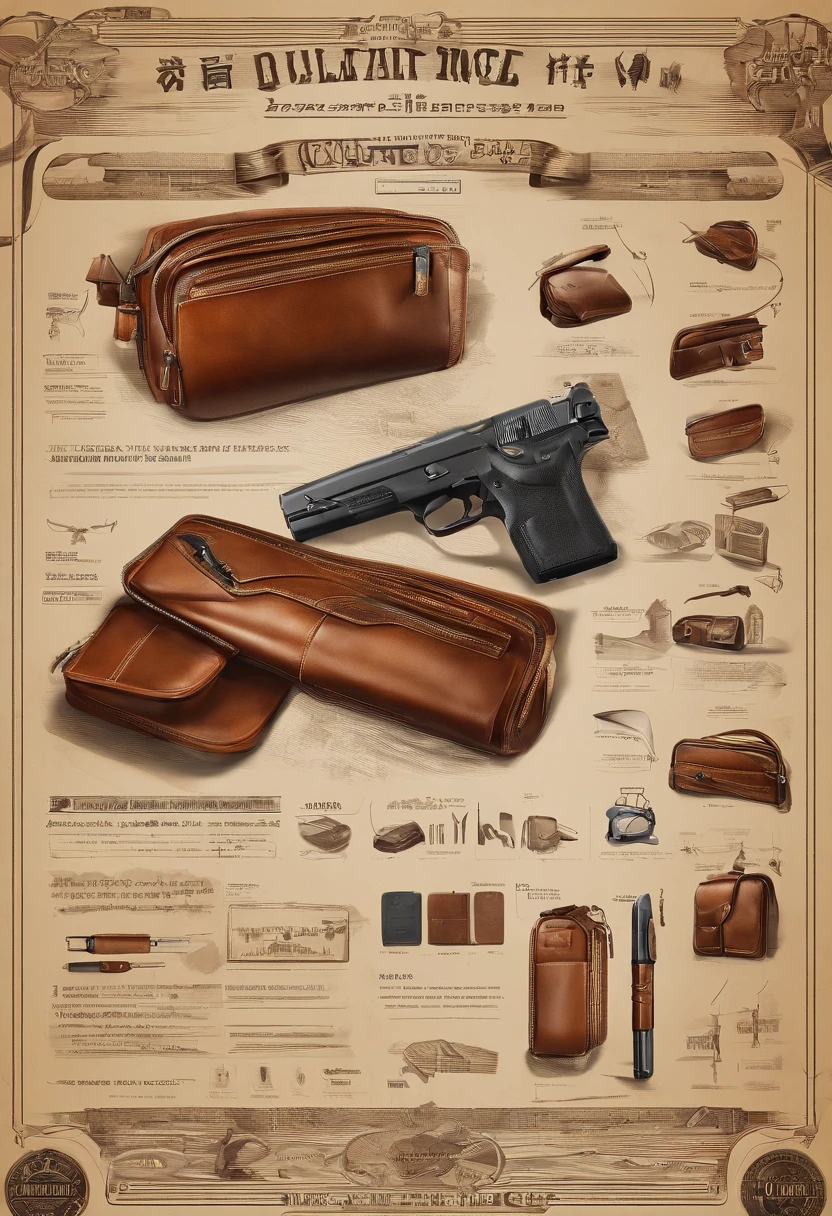 Leather goods advertising，Cambridge Pack，Crafting tools