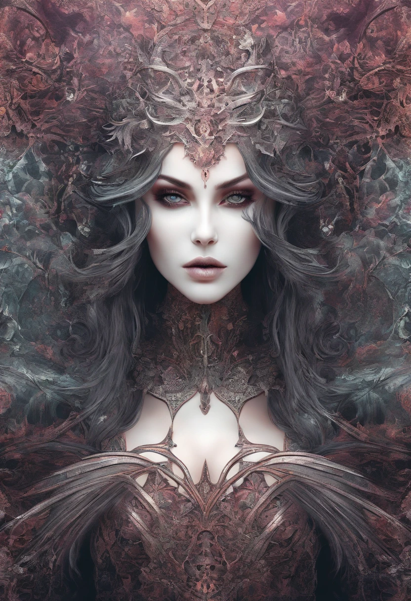 (masterpiece, top quality, best quality, official art, beautiful and aesthetic:1.2), (1girl), extreme detailed,(fractal art:1.3),colorful,highest detailed,(((succubus)))