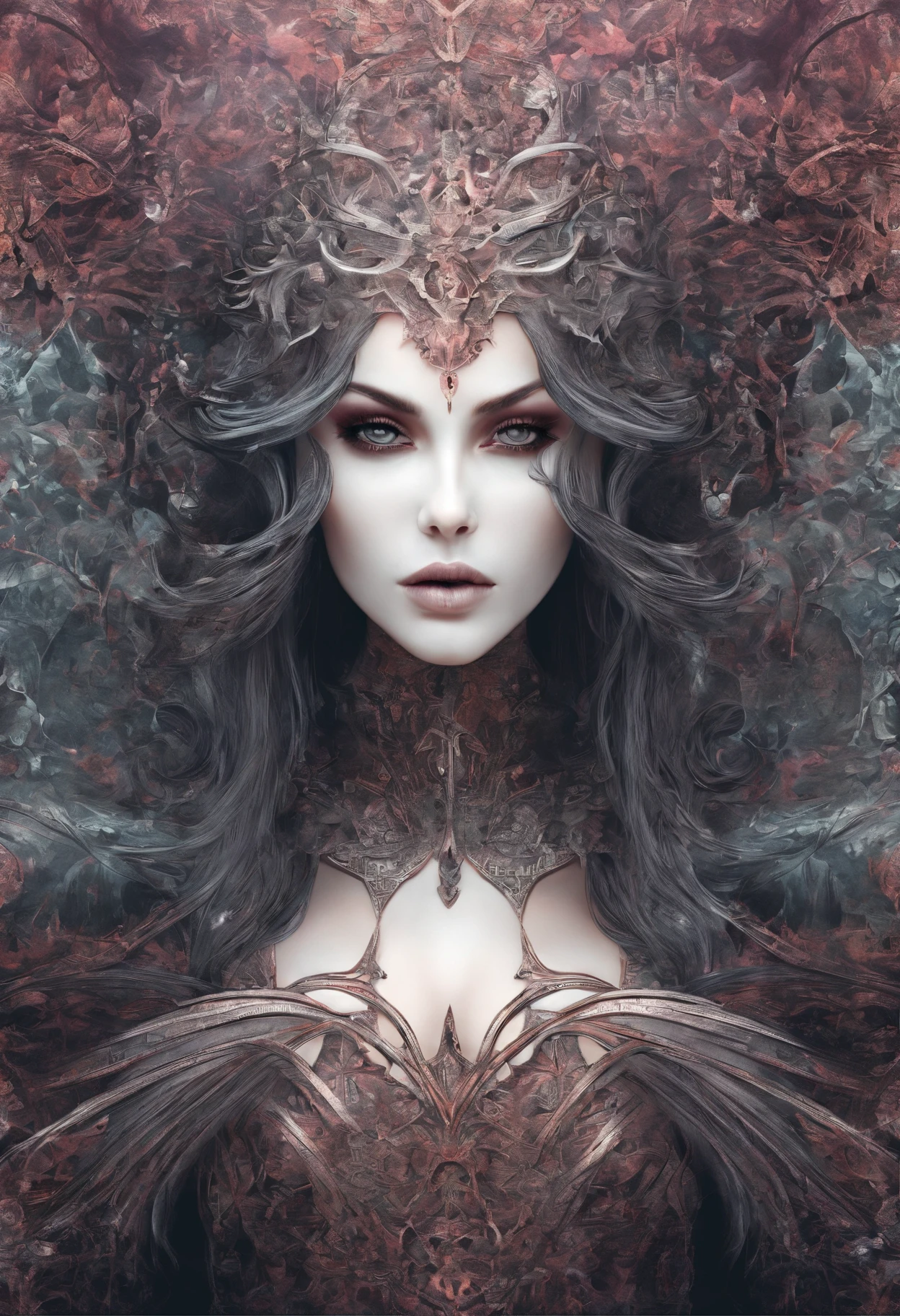 (masterpiece, top quality, best quality, official art, beautiful and aesthetic:1.2), (1girl), extreme detailed,(fractal art:1.3),colorful,highest detailed,(((succubus)))